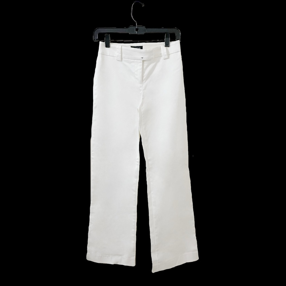 BEBE White Dress Pants Straight Leg
